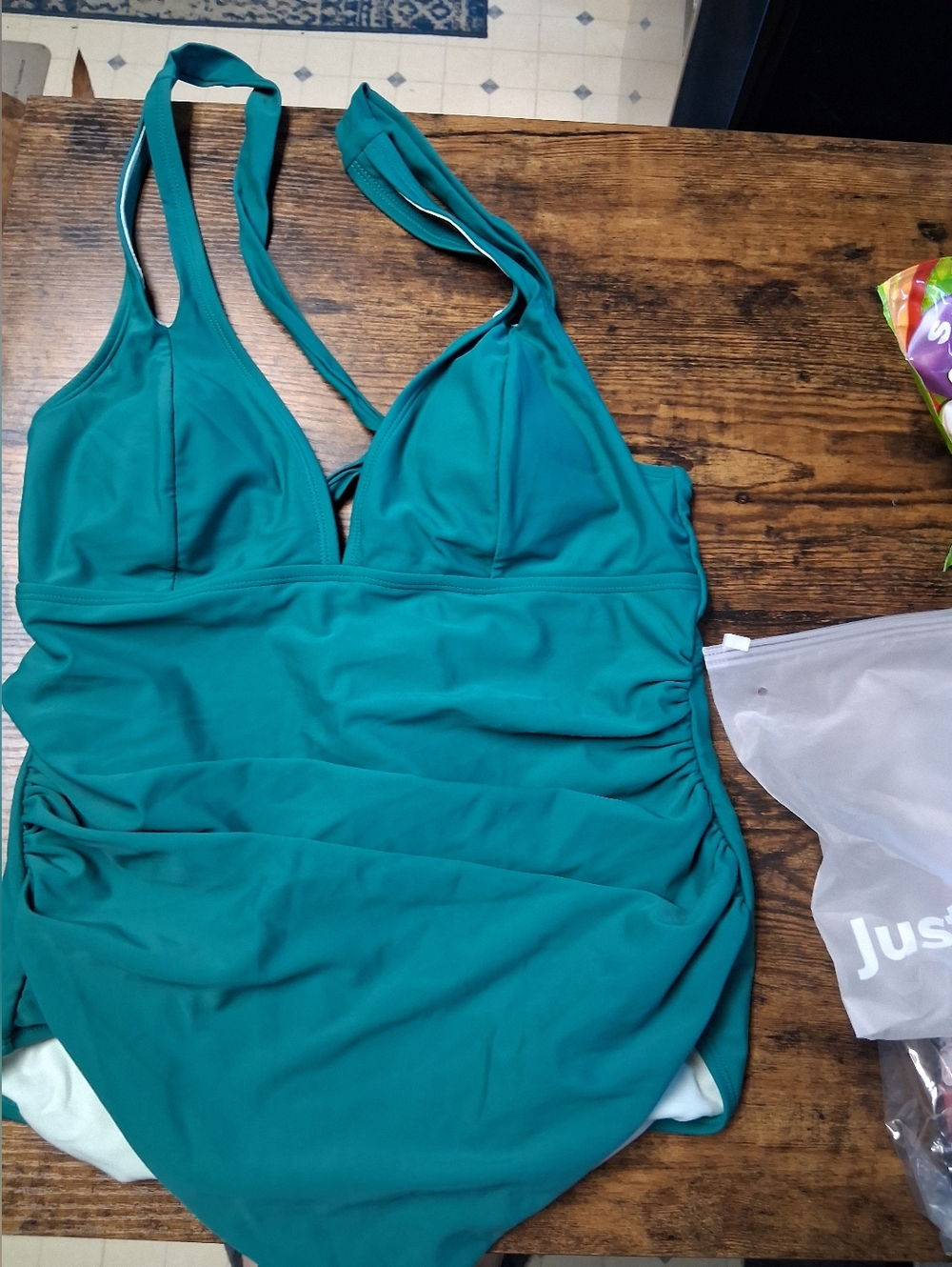 Cupshe Teal One-Piece Swimsuit